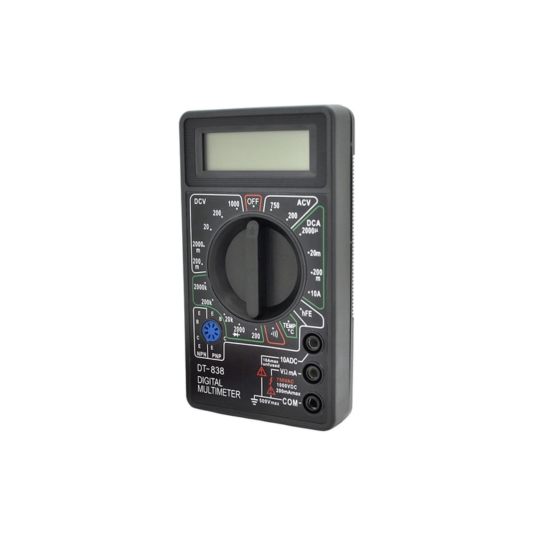Цифровий мультиметр Voltronic DT-838, V, A, R , T, Q60 (DT-838) - фото 1