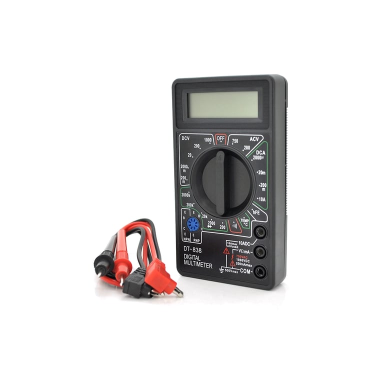 Цифровий мультиметр Voltronic DT-838, V, A, R , T, Q60 (DT-838) - фото 2