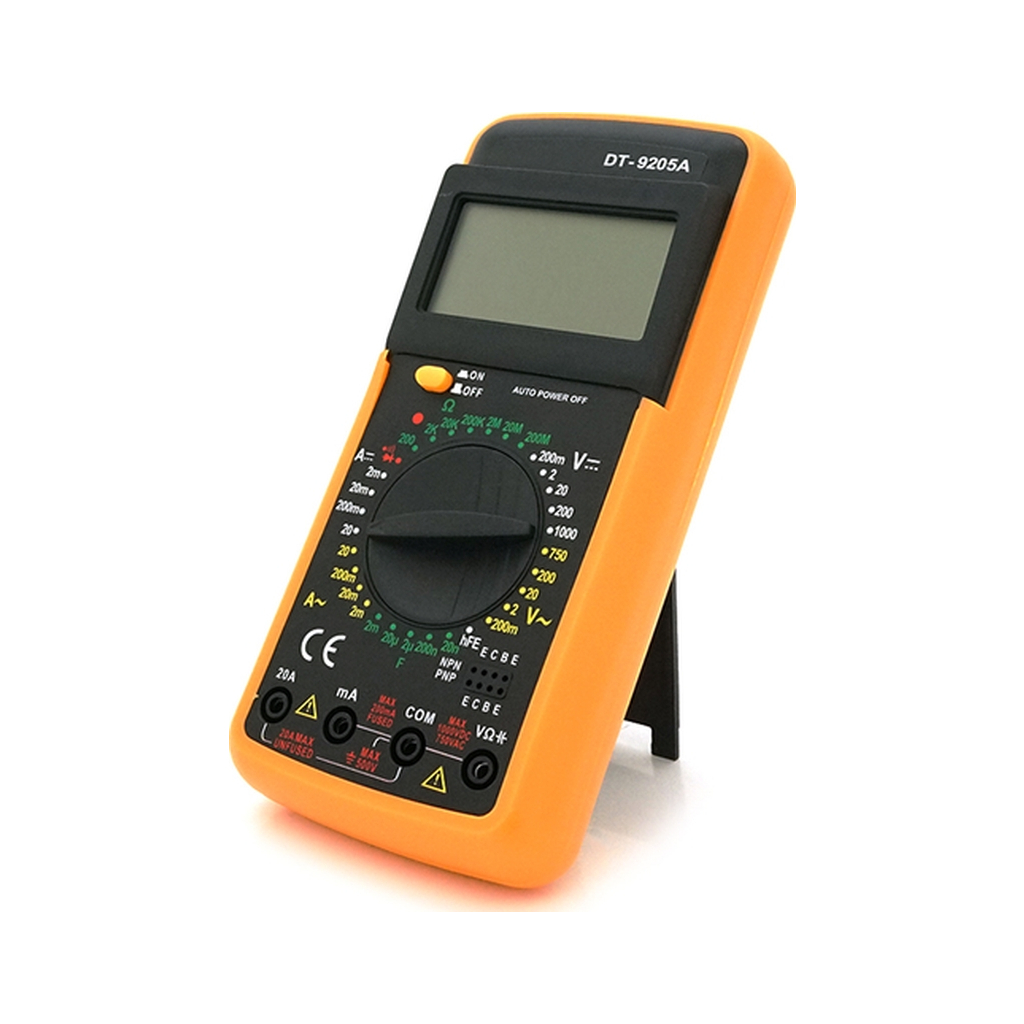 Цифровий мультиметр Voltronic DT-9205A, V, A, R, C, Q60 (DT-9205А) - фото 1