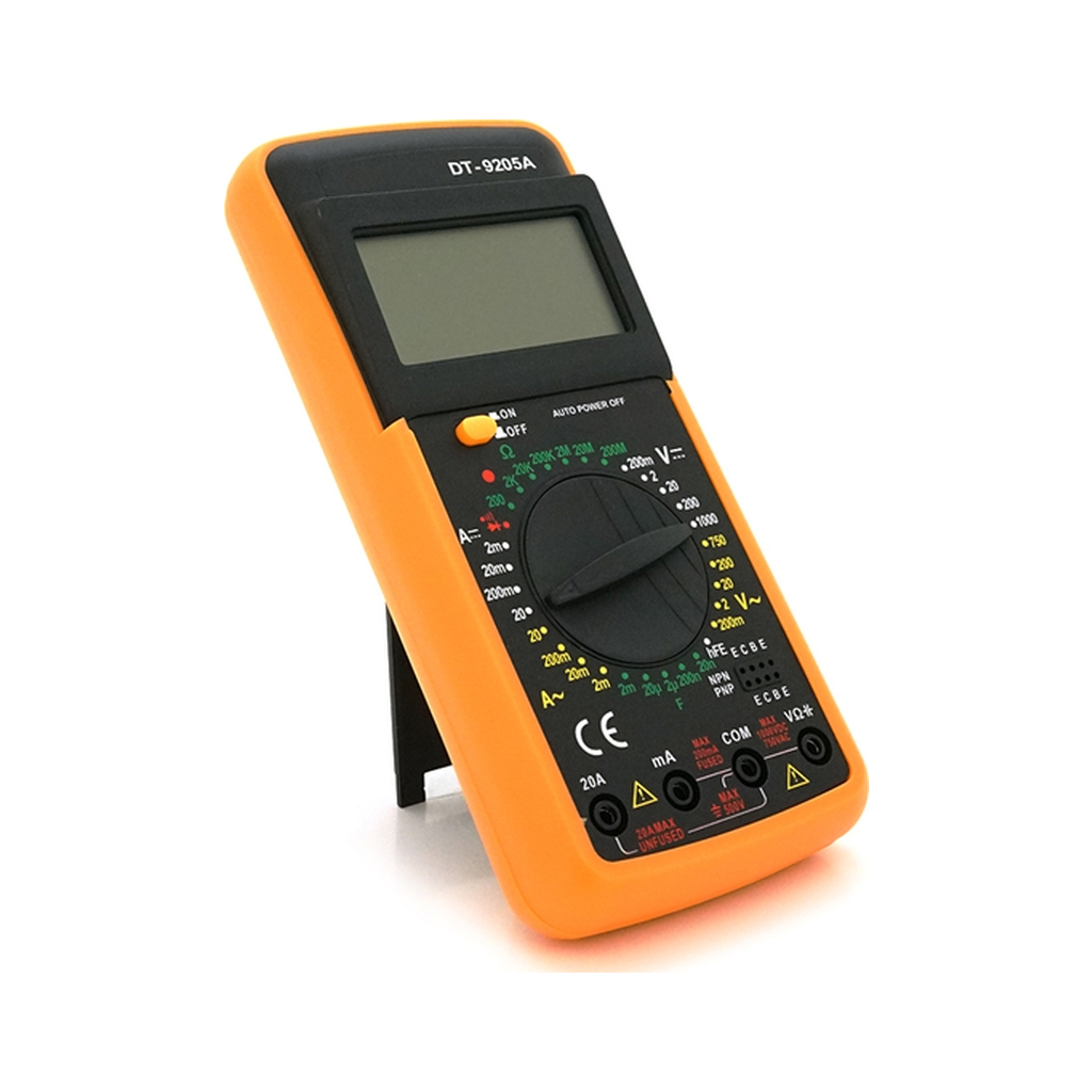 Цифровий мультиметр Voltronic DT-9205A, V, A, R, C, Q60 (DT-9205А) - фото 3 Цифровий мультиметр Voltronic DT-9205A, V, A, R, C, Q60 (DT-9205А) - фото 3