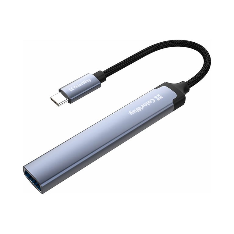 Концентратор ColorWay USB-C 4-in-1 USB-C2.0х3/USB3.0 (CW-HUB07) - фото 5