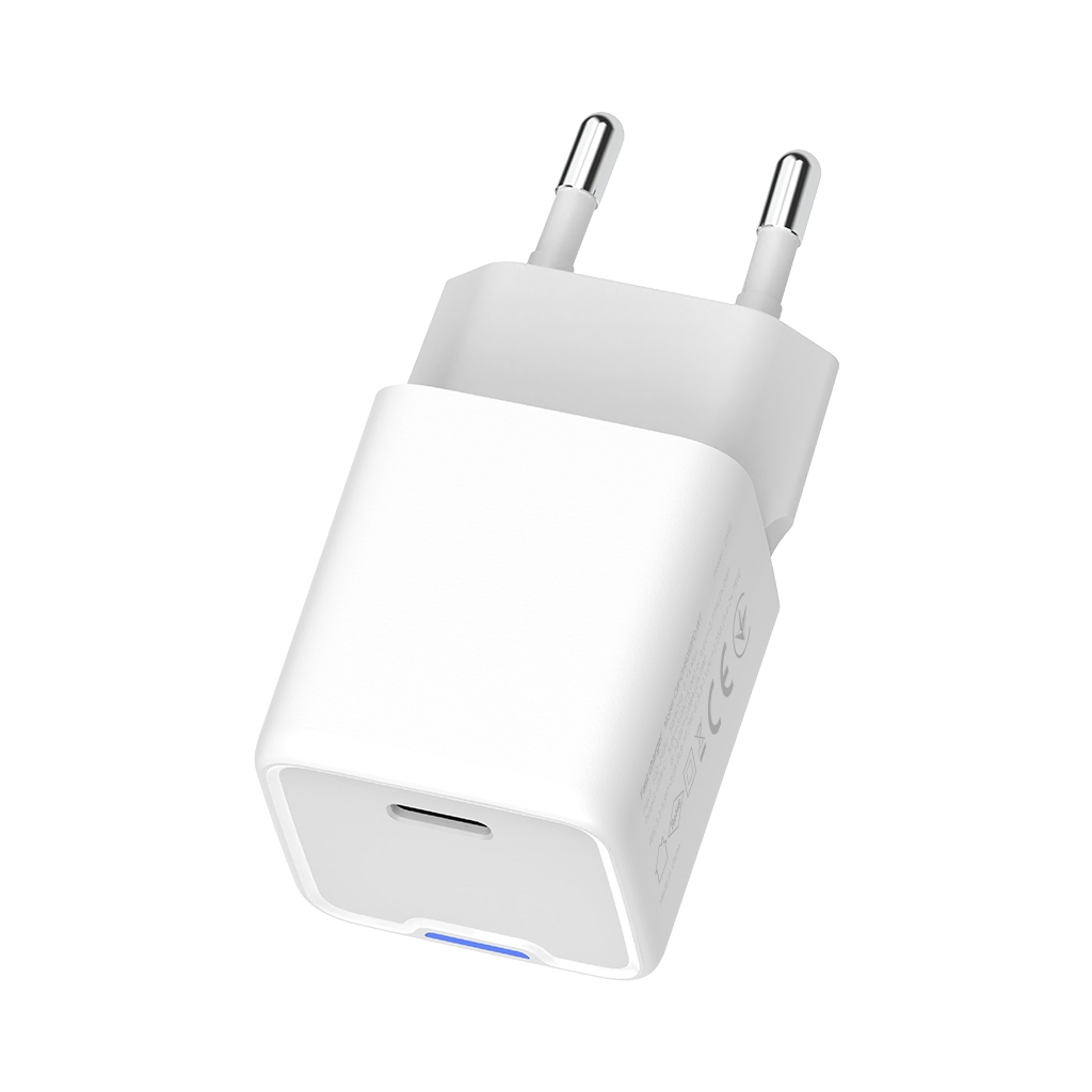 Зарядний пристрій ColorWay GaN Mini 25W PD Port PPS USB-C white (CW-CHS052PD-WT) - фото 6 Зарядний пристрій ColorWay GaN Mini 25W PD Port PPS USB-C white (CW-CHS052PD-WT) - фото 6