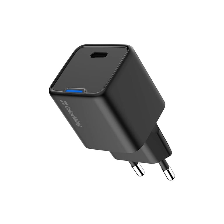 Зарядний пристрій ColorWay GaN Mini 25W PD Port PPS USB-C black (CW-CHS052PD-BK) - фото 1