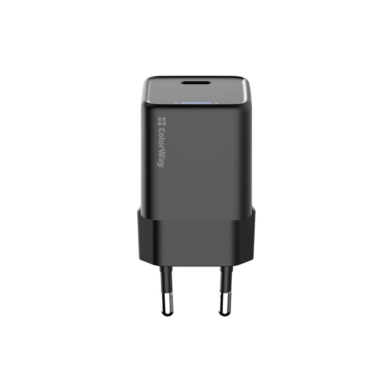 Зарядний пристрій ColorWay GaN Mini 25W PD Port PPS USB-C black (CW-CHS052PD-BK) - фото 2