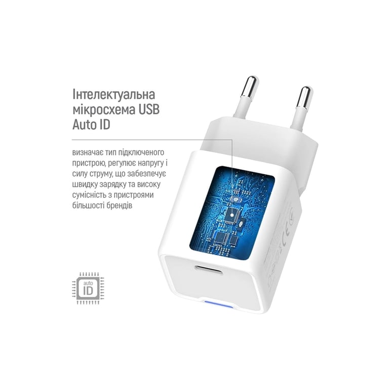 Зарядний пристрій ColorWay GaN Mini 30W PD Port PPS USB-C white (CW-CHS054PD-WT) - фото 10