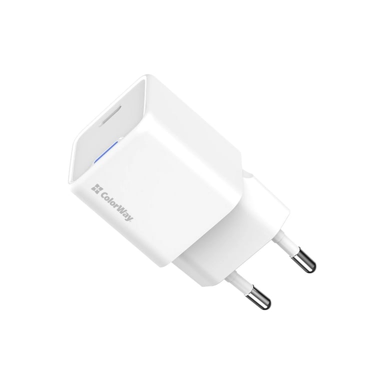 Зарядний пристрій ColorWay GaN Mini 30W PD Port PPS USB-C white (CW-CHS054PD-WT) - фото 4