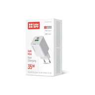 Зарядний пристрій ColorWay GaN Mini 35W PD Port PPS USB (Type-C PD + USB QC4.0) white (CW-CHS055PD-WT) - фото 7