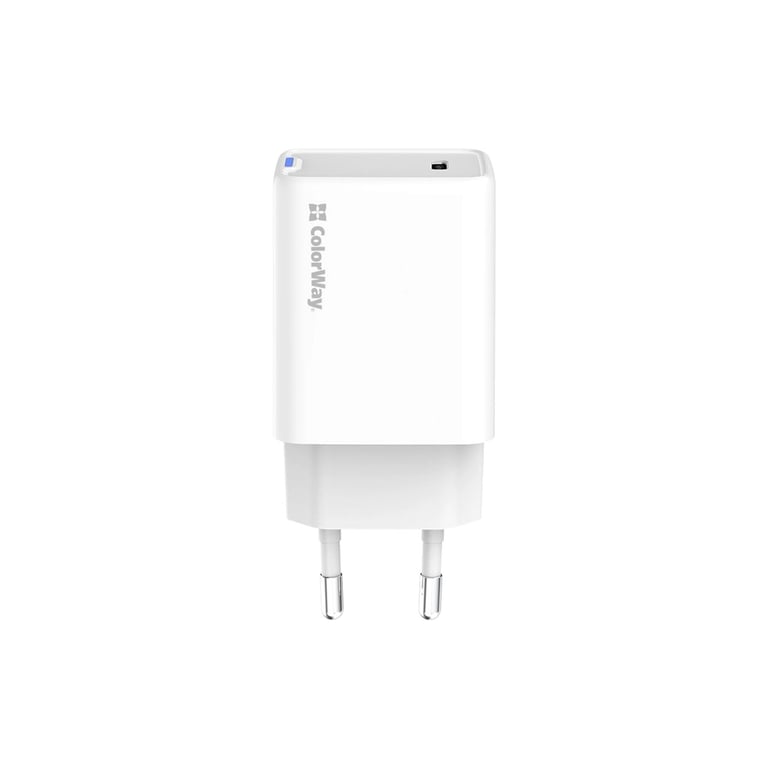 Зарядний пристрій ColorWay GaN Mini 45W PD Port PPS USB-C white (CW-CHS057PD-WT) - фото 2