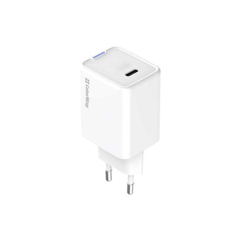 Зарядний пристрій ColorWay GaN Mini 45W PD Port PPS USB-C white (CW-CHS057PD-WT) - фото 3