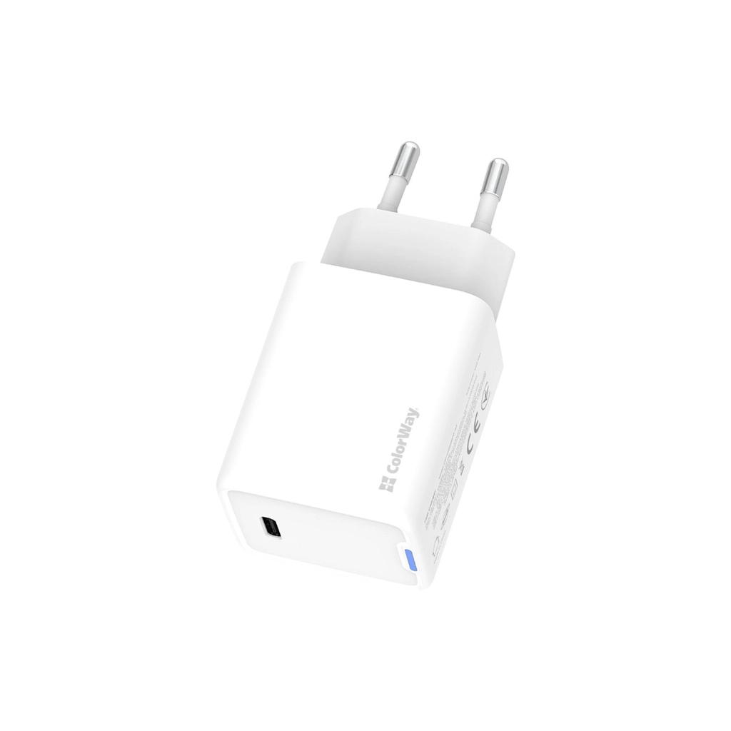 Зарядний пристрій ColorWay GaN Mini 45W PD Port PPS USB-C white (CW-CHS057PD-WT) - фото 6 Зарядний пристрій ColorWay GaN Mini 45W PD Port PPS USB-C white (CW-CHS057PD-WT) - фото 6