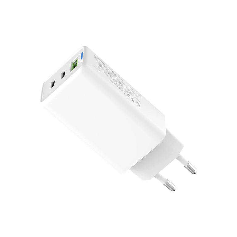 Зарядний пристрій ColorWay GaN Mini 65W PD Port PPS USB (USB-2C1A) white (CW-CHS058PD-WT) - фото 6