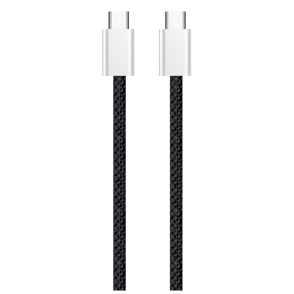 Дата кабель USB-C to USB-C 2.0m (braided cotton) (PD Fast Charging 60W) 3.0А black ColorWay (CW-CBPDCC068-BK) - фото 8 Дата кабель USB-C to USB-C 2.0m (braided cotton) (PD Fast Charging 60W) 3.0А black ColorWay (CW-CBPDCC068-BK) - фото 8