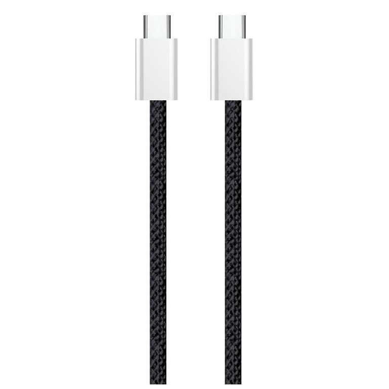 Дата кабель USB-C to USB-C 2.0m (braided cotton) (PD Fast Charging 60W) 3.0А black ColorWay (CW-CBPDCC068-BK) - фото 8