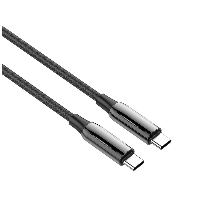 Дата кабель USB-C to USB-C 1.0m (PVC+Aluminum Alloy) (PD Fast Charging 240W) 5А black ColorWay (CW-CBPDCC069-BK) - фото 5