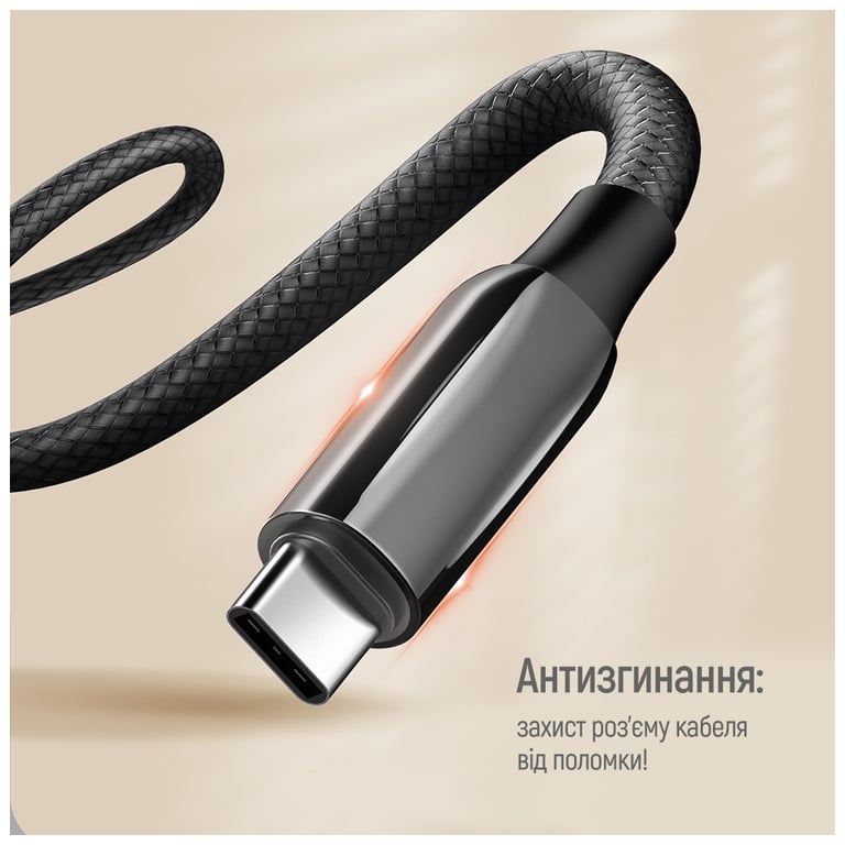 Дата кабель USB-C to USB-C 2.0m (PVC+Aluminum Alloy) (PD Fast Charging 240W) 5А black ColorWay (CW-CBPDCC070-BK) - фото 11