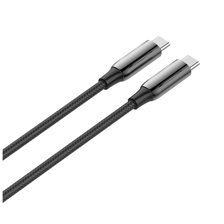 Дата кабель USB-C to USB-C 2.0m (PVC+Aluminum Alloy) (PD Fast Charging 240W) 5А black ColorWay (CW-CBPDCC070-BK) - фото 6