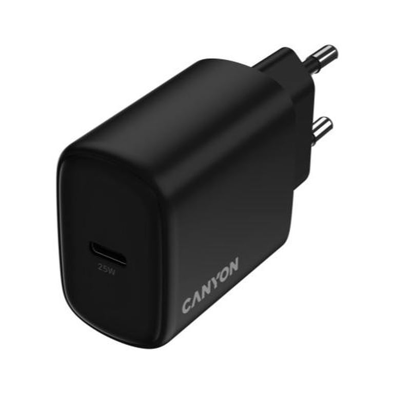 Зарядний пристрій Canyon OnCharge 250 25W 1xPD EU Black (CNE-CHA250-11) - фото 4