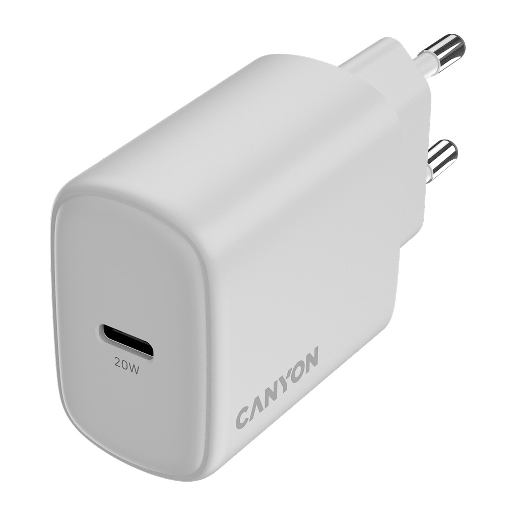 Зарядний пристрій Canyon OnCharge 250 25W 1xPD EU White (CNE-CHA250-01)