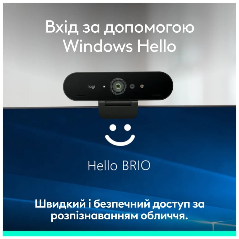 Веб-камера Logitech Brio 4K Ultra HD for Business Graphite (960-001746) - фото 4