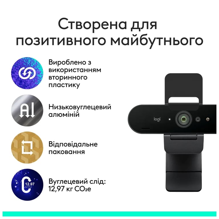 Веб-камера Logitech Brio 4K Ultra HD for Business Graphite (960-001746) - фото 7