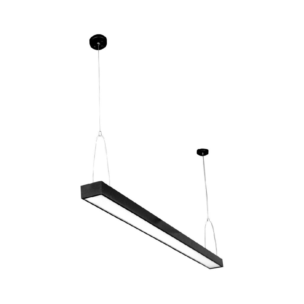 Світильник Євросвітло Sign-30 підвісний лінійний на тросах 30Вт 4200К чорний - фото 1 Світильник Євросвітло Sign-30 підвісний лінійний на тросах 30Вт 4200К чорний - фото 1