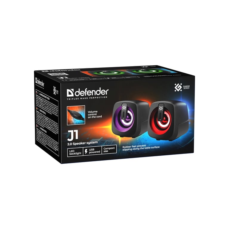 Акустична система Defender J1 LED USB Black (65961) - фото 8