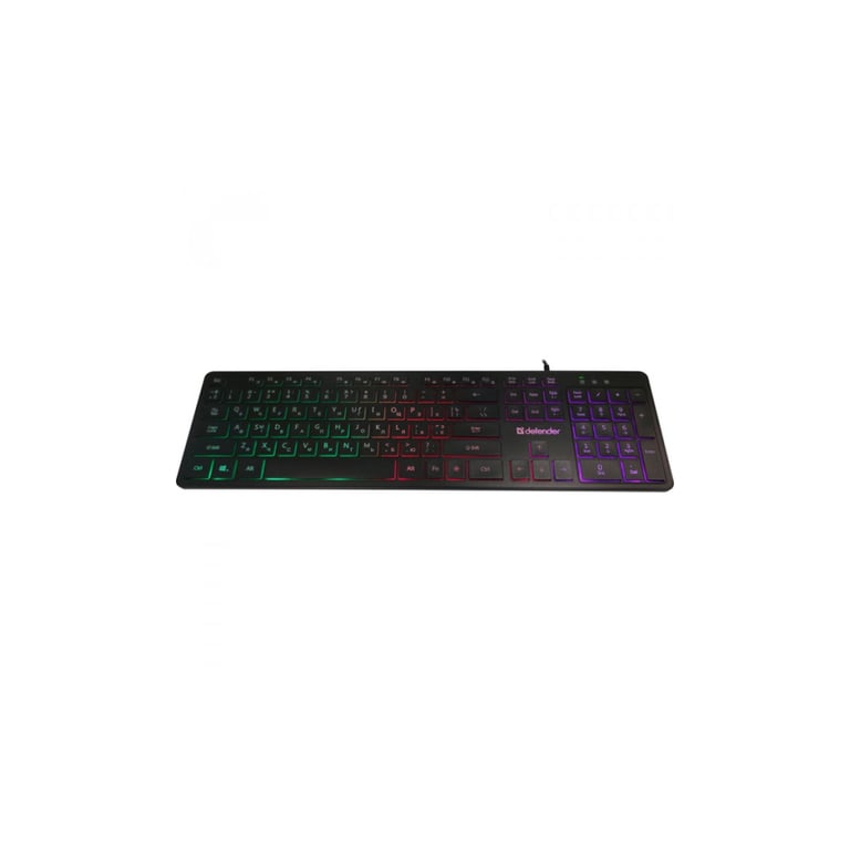 Клавіатура Defender Balance LQ LED USB UA Black (450790) - фото 3