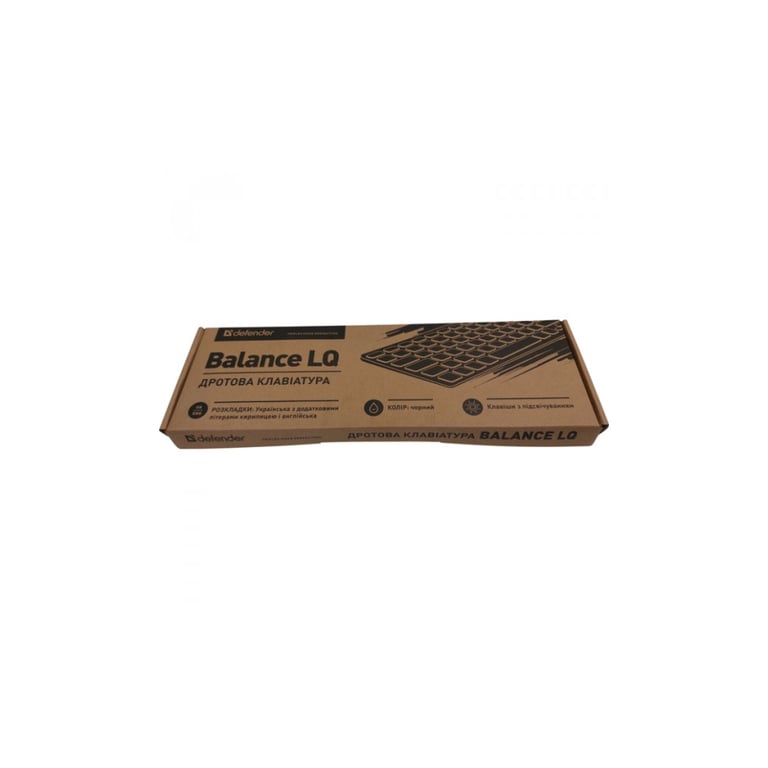 Клавіатура Defender Balance LQ LED USB UA Black (450790) - фото 4