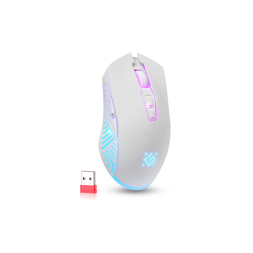 Мишка Defender Pandora GM-502 LED Wireless White (52502) - фото 10 Мишка Defender Pandora GM-502 LED Wireless White (52502) - фото 10