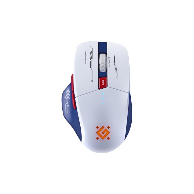 Мишка Defender Tisa GM-126 LED Wireless/Bluetooth White/Blue (52126) - фото 1