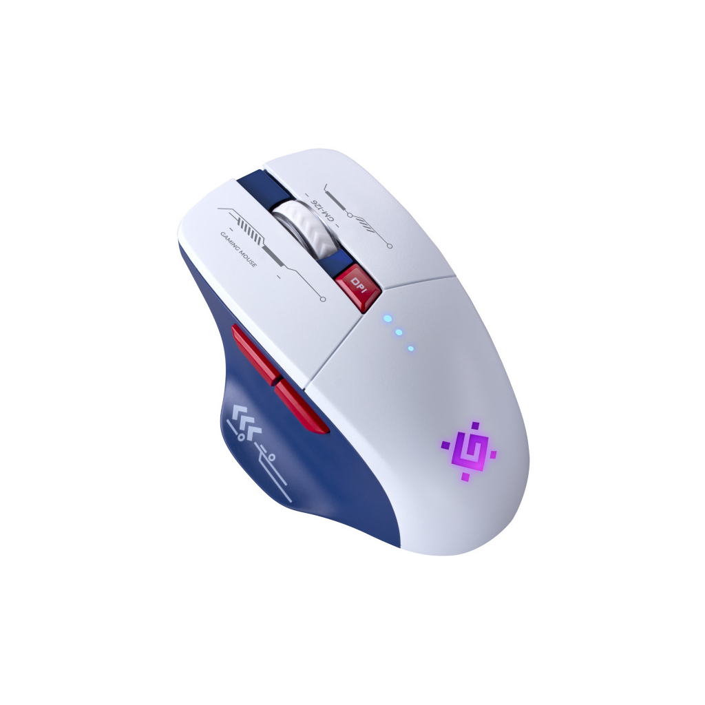 Мишка Defender Tisa GM-126 LED Wireless/Bluetooth White/Blue (52126) - фото 4 Мишка Defender Tisa GM-126 LED Wireless/Bluetooth White/Blue (52126) - фото 4