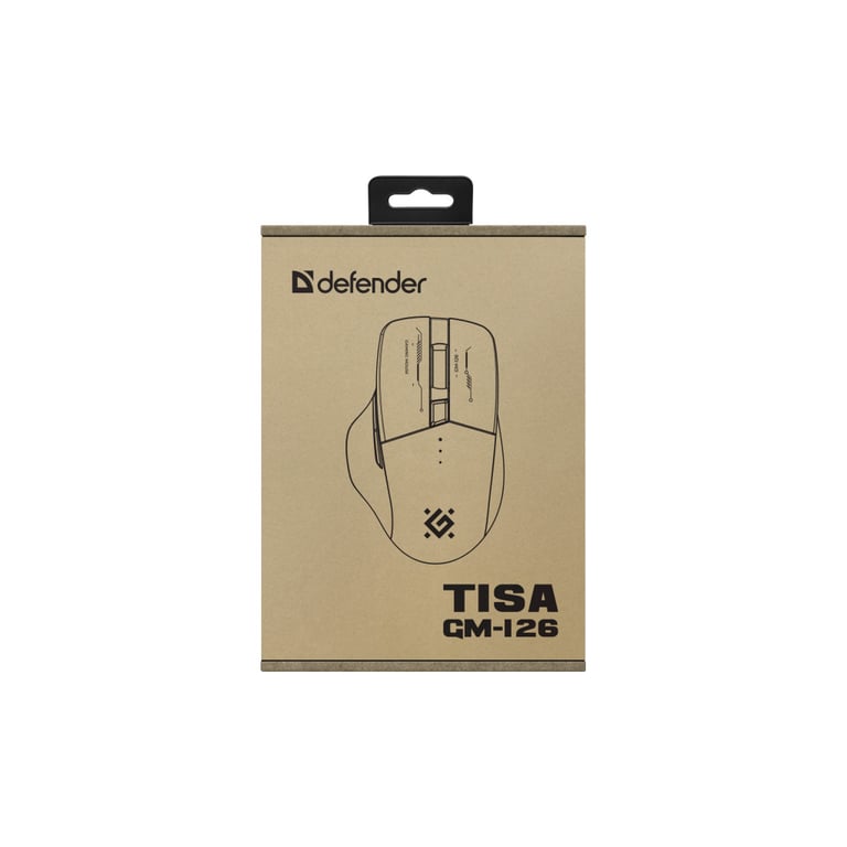 Мишка Defender Tisa GM-126 LED Wireless/Bluetooth White/Blue (52126) - фото 6