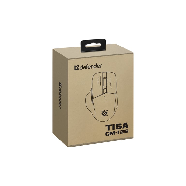 Мишка Defender Tisa GM-126 LED Wireless/Bluetooth White/Blue (52126) - фото 7