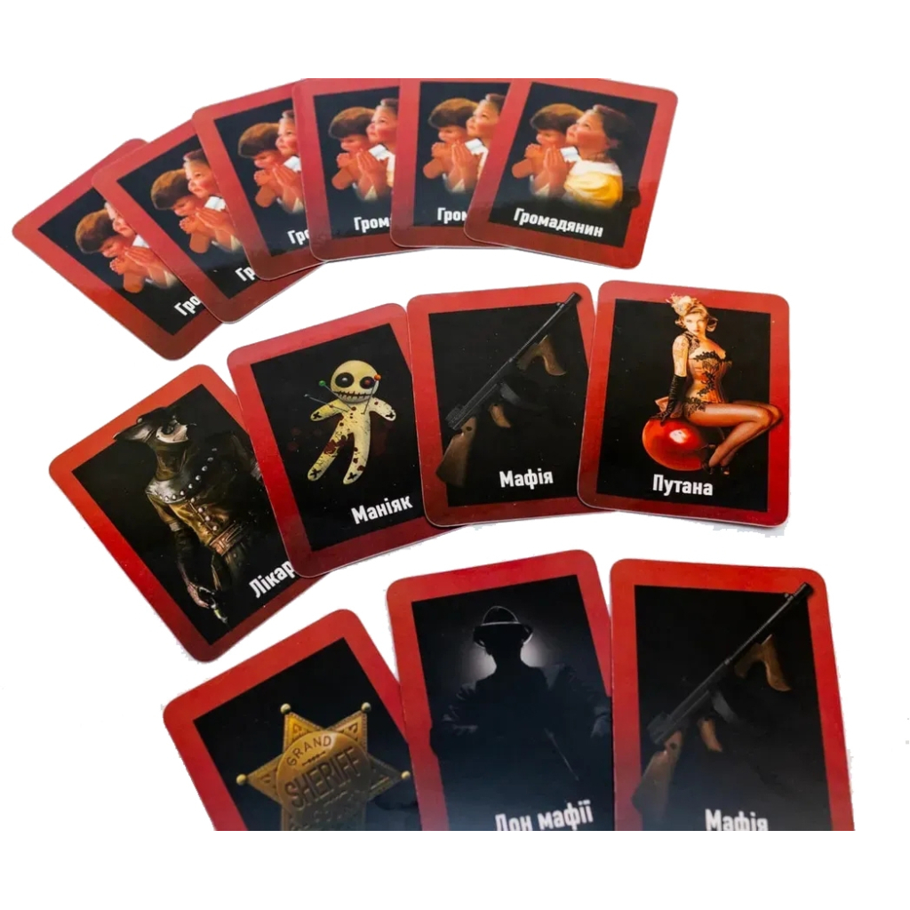 Настільна гра Fun Games Shop Мафія пластикова (укр.) (58263) - фото 3 Настільна гра Fun Games Shop Мафія пластикова (укр.) (58263) - фото 3