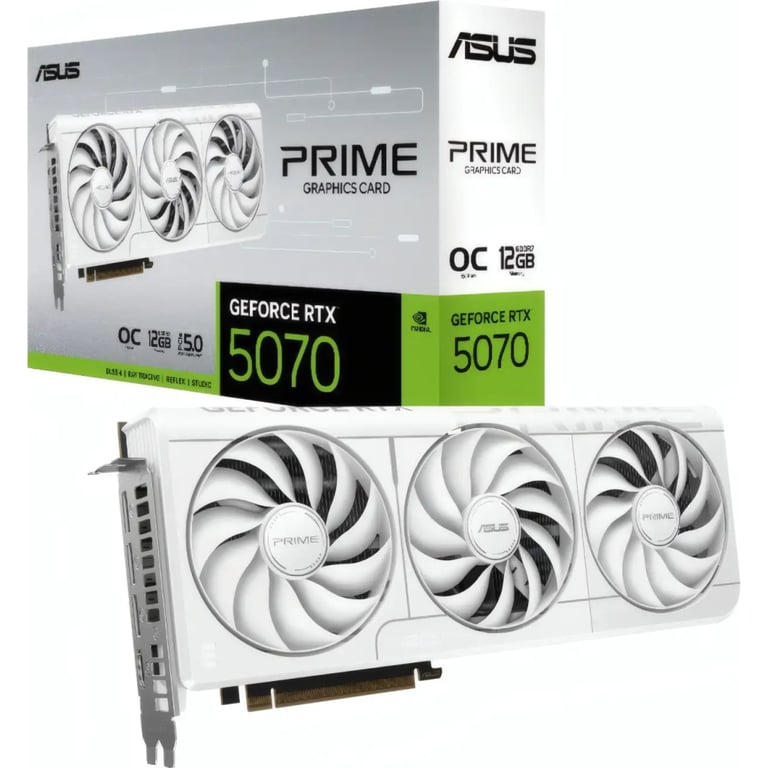 Відеокарта ASUS GeForce RTX5070 12Gb PRIME OC WHITE (PRIME-RTX5070-O12G-WHITE) - фото 6