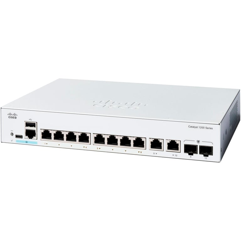 Комутатор мережевий Cisco C1200-8T-E-2G - фото 1