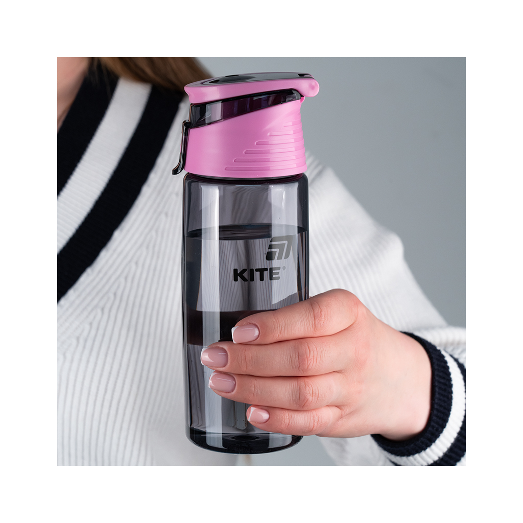 Поїльник-непроливайка Kite 550 мл, сіра (K25-401-1) - фото 5 Поїльник-непроливайка Kite 550 мл, сіра (K25-401-1) - фото 5