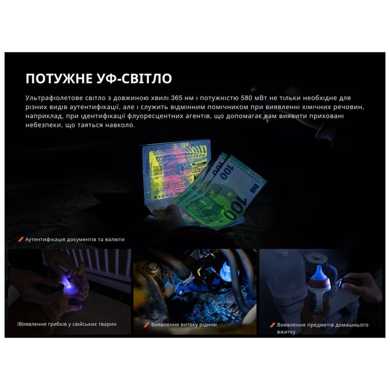 Ліхтар Fenix E06R сірий (E06RGray) - фото 11