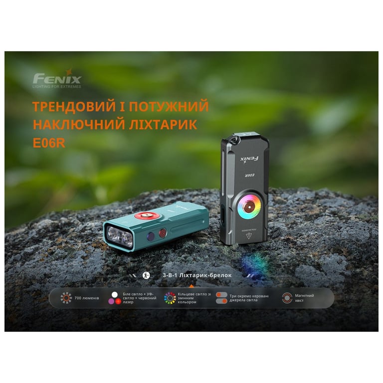 Ліхтар Fenix E06R сірий (E06RGray) - фото 8