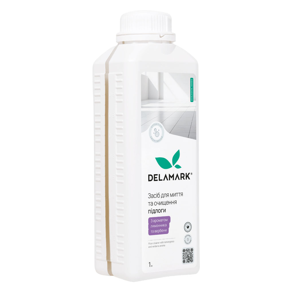 Засіб для миття підлоги DeLaMark Лимонник та вербена 1 л (4820152333742) - фото 1