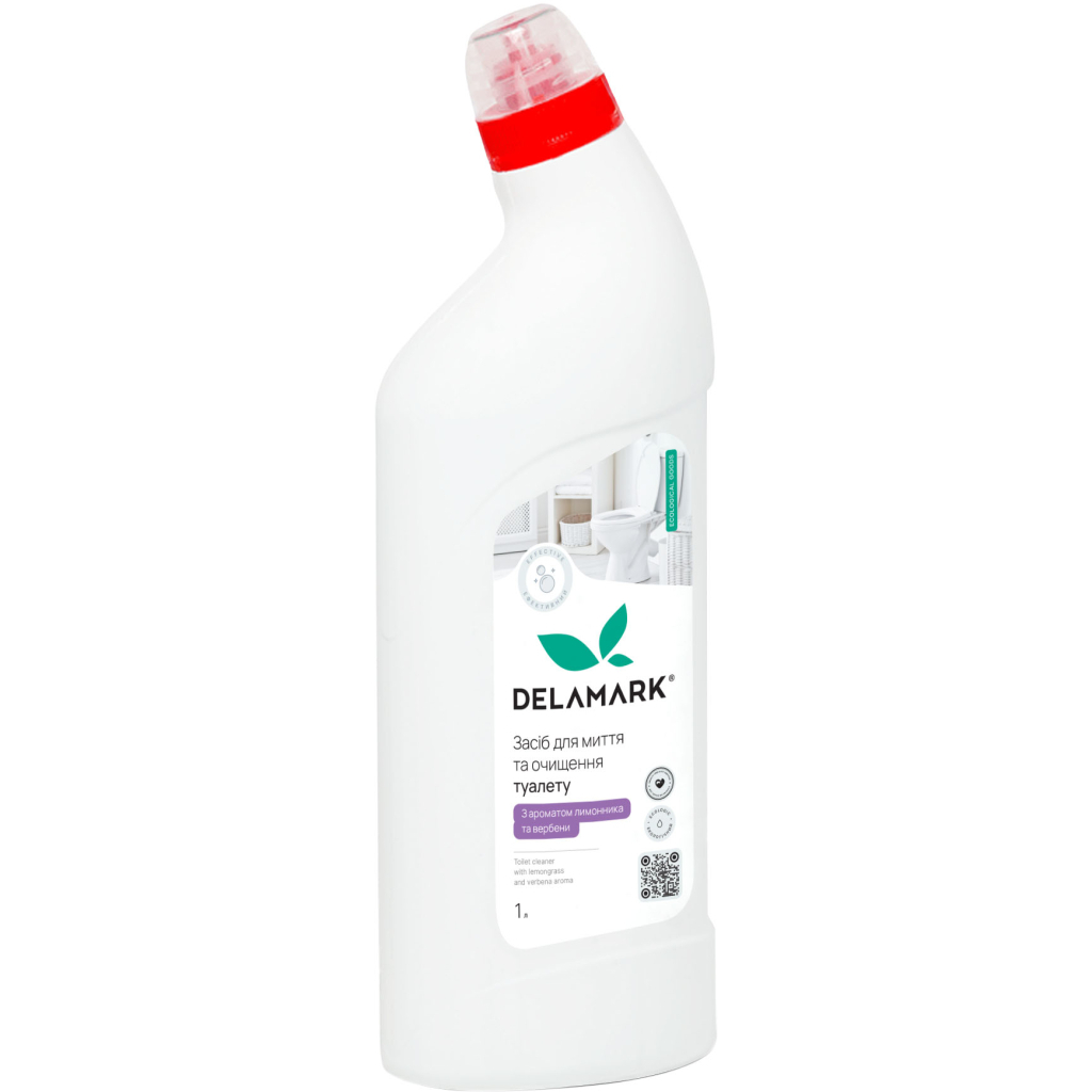 Засіб для чищення унітазу DeLaMark Лимонник та вербена 1 л (4820152333704) Засіб для чищення унітазу DeLaMark Лимонник та вербена 1 л (4820152333704)