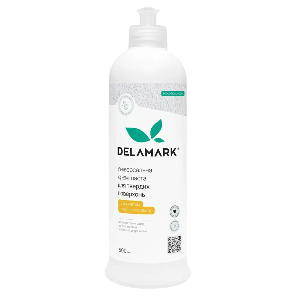 Крем для чищення кухні DeLaMark З ароматом лимонного імбиру 500 мл (4820152333865) Крем для чищення кухні DeLaMark З ароматом лимонного імбиру 500 мл (4820152333865)