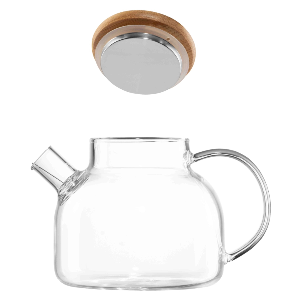 Заварник Ardesto Gemini боросилікатне скло бамбук прозорий 1000мл (AR3010GBM) - фото 2 Заварник Ardesto Gemini боросилікатне скло бамбук прозорий 1000мл (AR3010GBM) - фото 2