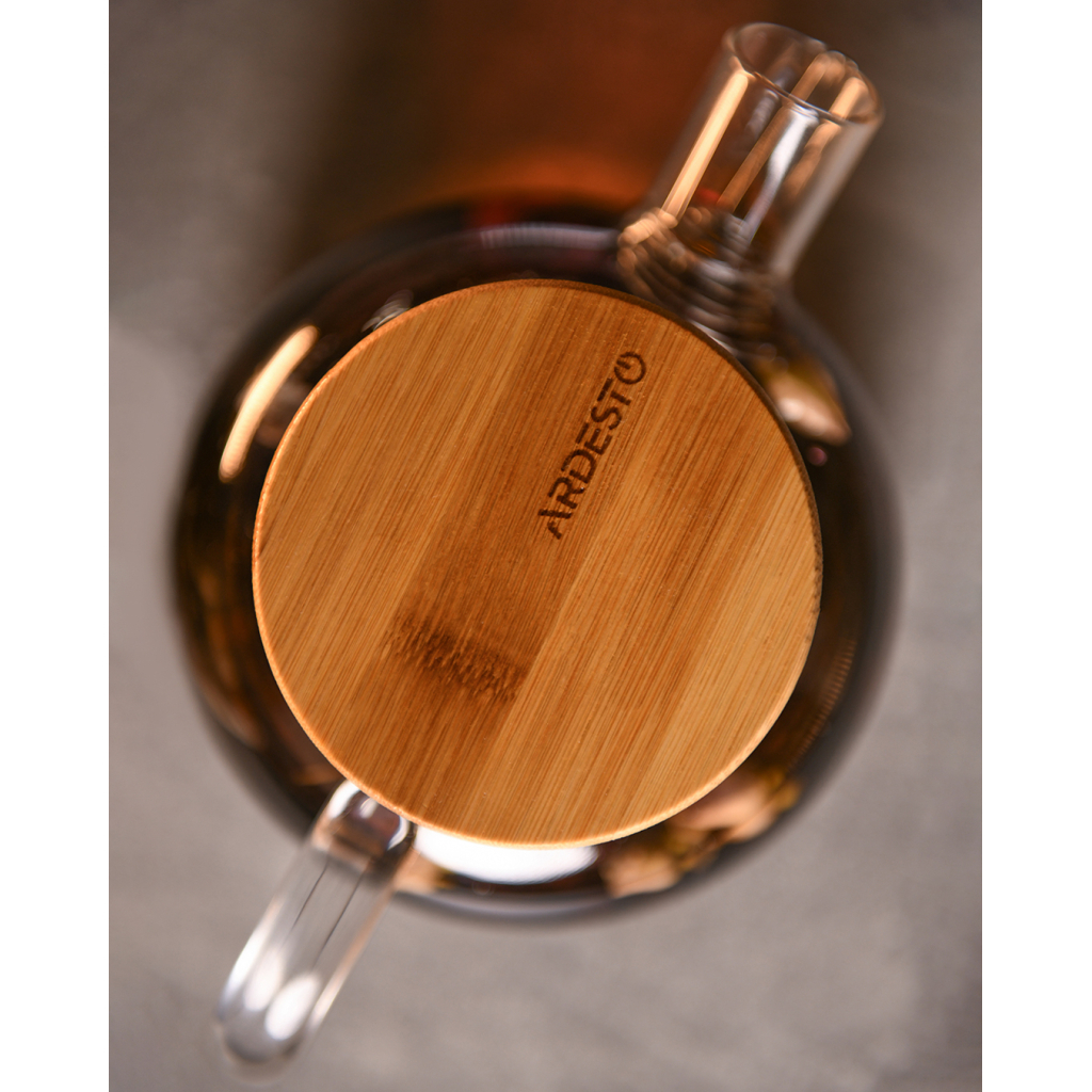 Заварник Ardesto Gemini боросилікатне скло бамбук прозорий 1000мл (AR3010GBM) - фото 7 Заварник Ardesto Gemini боросилікатне скло бамбук прозорий 1000мл (AR3010GBM) - фото 7