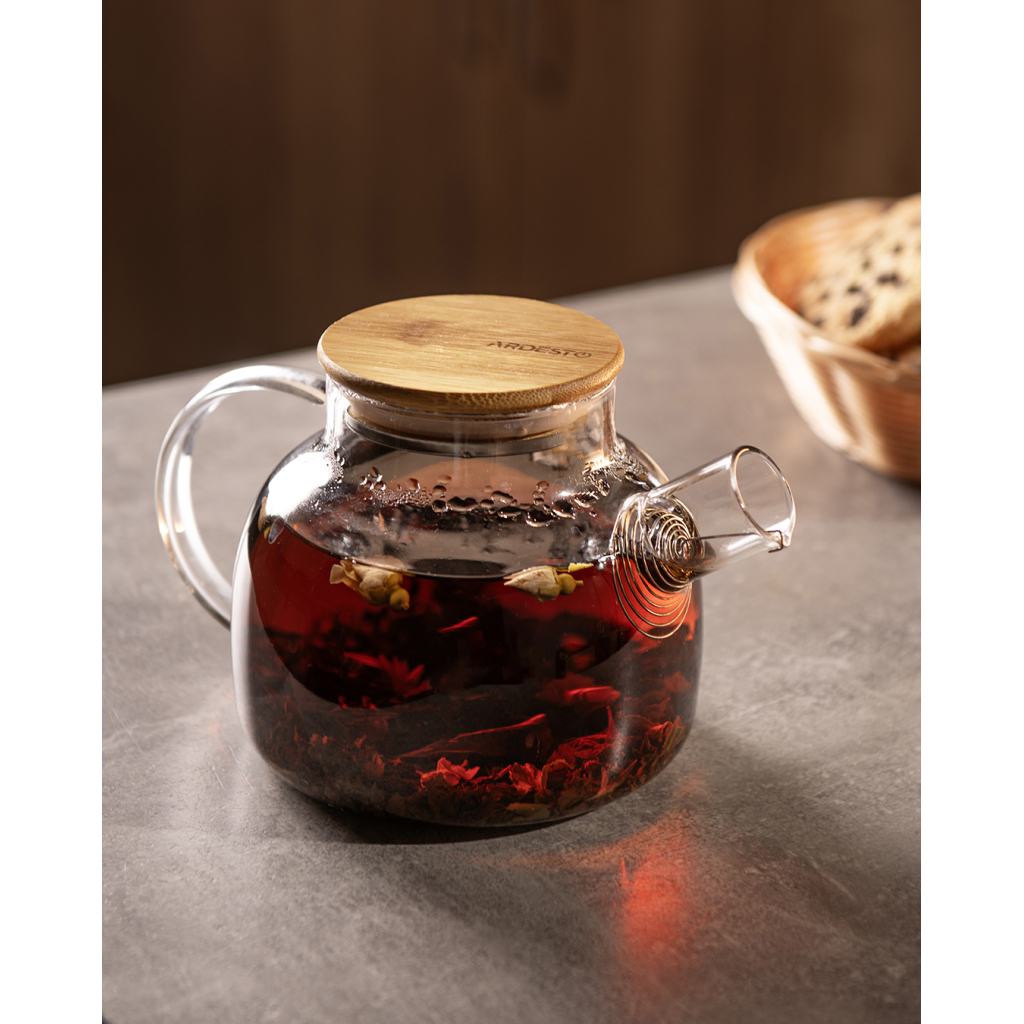 Заварник Ardesto Gemini боросилікатне скло бамбук прозорий 1000мл (AR3010GBM) - фото 8 Заварник Ardesto Gemini боросилікатне скло бамбук прозорий 1000мл (AR3010GBM) - фото 8