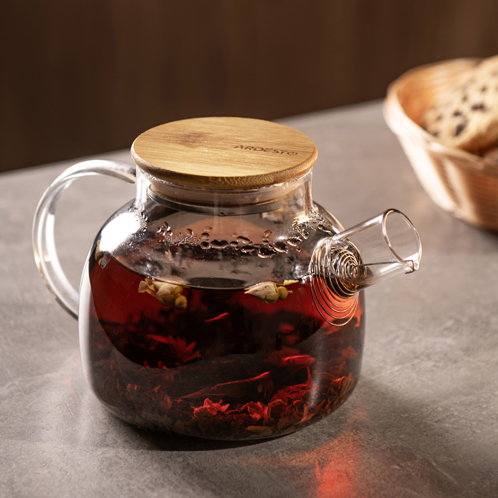 Заварник Ardesto Gemini боросилікатне скло бамбук прозорий 600мл (AR3006GBM) - фото 4 Заварник Ardesto Gemini боросилікатне скло бамбук прозорий 600мл (AR3006GBM) - фото 4