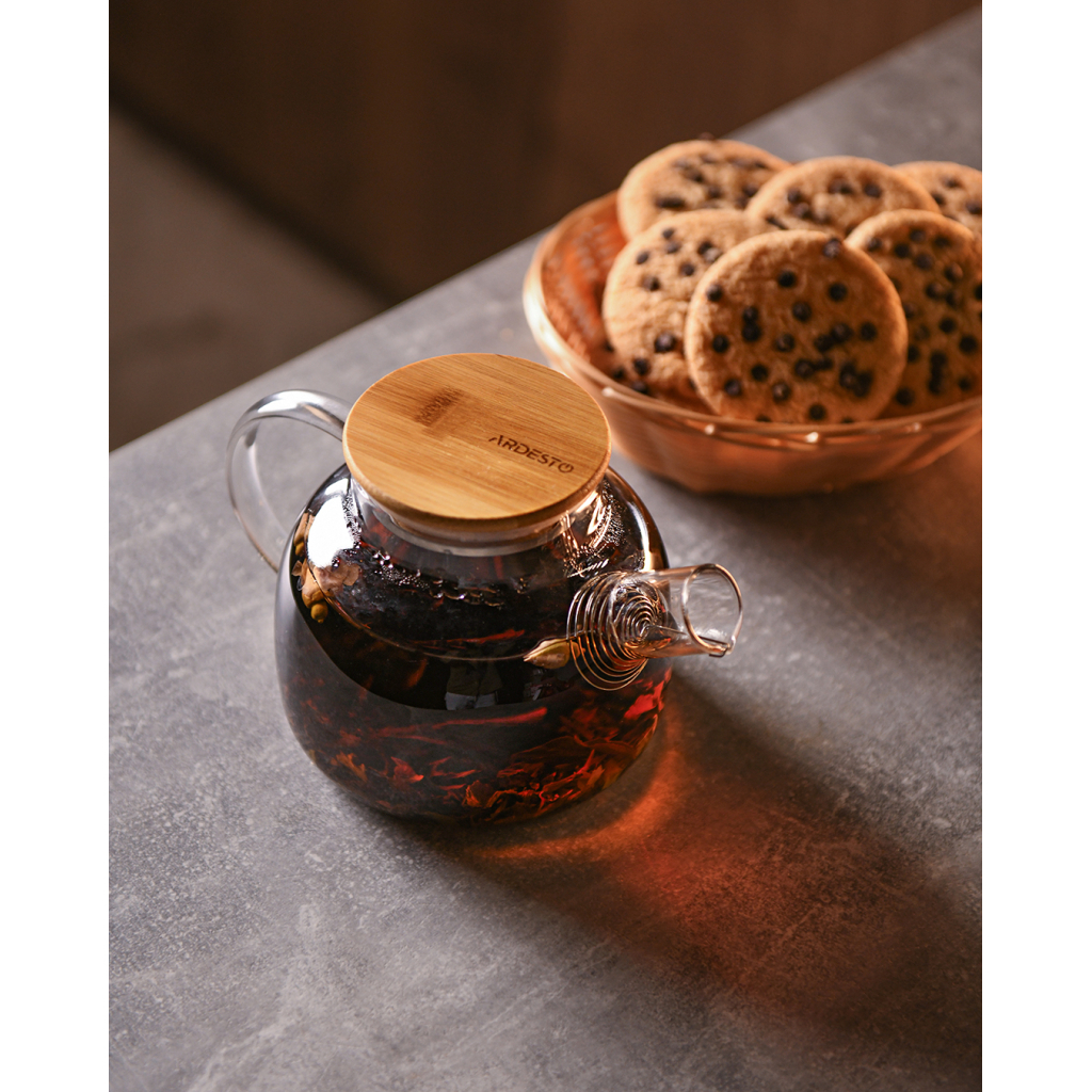 Заварник Ardesto Gemini боросилікатне скло бамбук прозорий 600мл (AR3006GBM) - фото 6 Заварник Ardesto Gemini боросилікатне скло бамбук прозорий 600мл (AR3006GBM) - фото 6