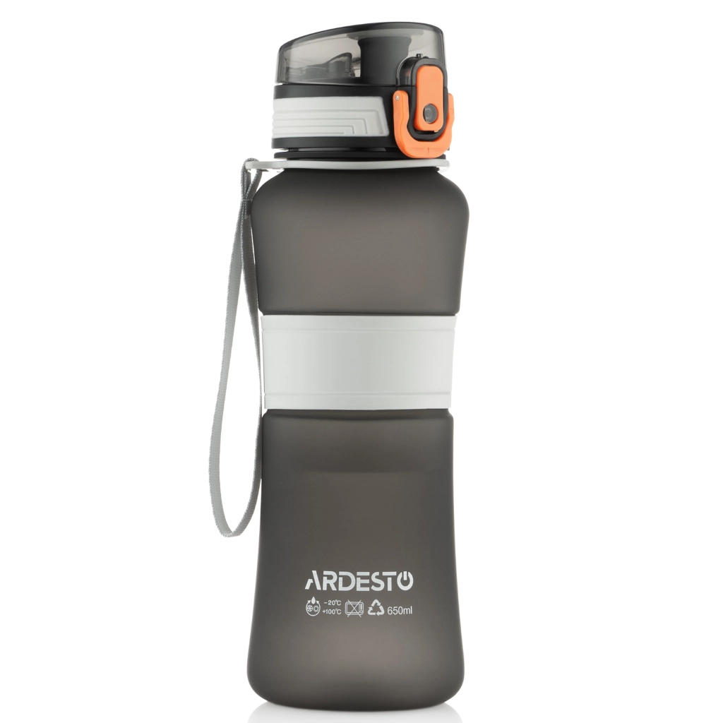 Пляшка для води Ardesto Balance 650мл чорний (AR2265BL) - фото 1 Пляшка для води Ardesto Balance 650мл чорний (AR2265BL) - фото 1