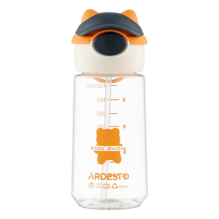 Пляшка для води Ardesto Bear 550мл помаранчевий (AR2255BO) - фото 4