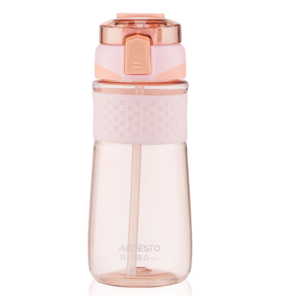 Пляшка для води Ardesto Energy 700мл рожевий (AR2270PP) Пляшка для води Ardesto Energy 700мл рожевий (AR2270PP)
